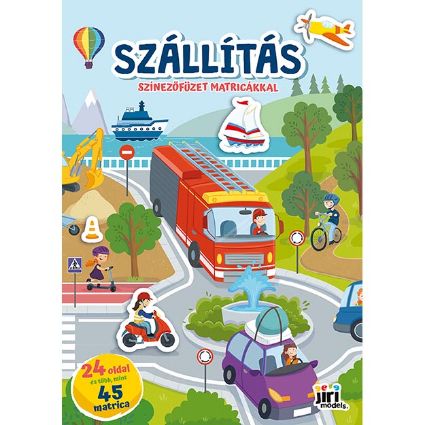 Kép Kifestő A4 matricákkal Közlekedés