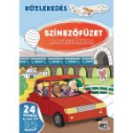 Kép Kifestő A4 matricákkal Közlekedés