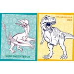 Kép Színezőkönyv zsírkrétás Dinoszauruszok