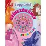 Kép Színezőkönyv zsírkrétás Egyszarvúak