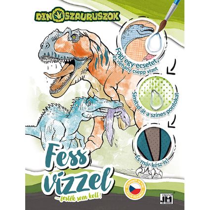 Kép Fess vízzel A4 Dinoszauruszok
