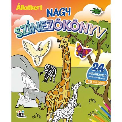Kép Nagy színezőkönyv Állatkert