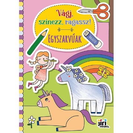 Kép Vágj, színezz, ragassz! Egyszarvúak