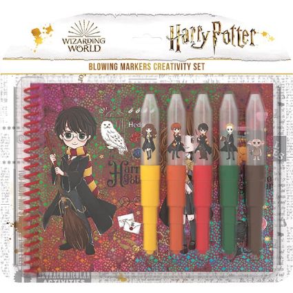 Kép Szett fújós filctollakkal és jegyzetfüzettel Harry Potter