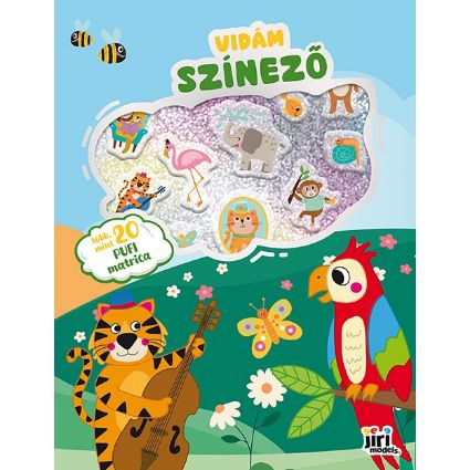 Kép Vidám színezés szuper matricákkal Állatok