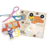 Kép Kivágós foglalkoztatókönyv ollóval Közlekedés