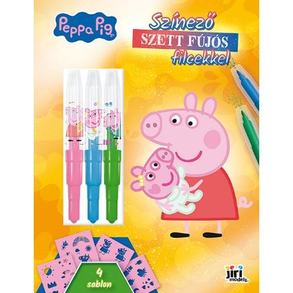 Kép Színezőkönyv fújható filctollakkal Peppa Malac
