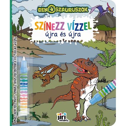 Kép Fess vízzel újra és újra! Dinoszauruszok